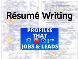 Resume Writing Services - Proven JOBS & LEADS - ProfilesThatPOP.com