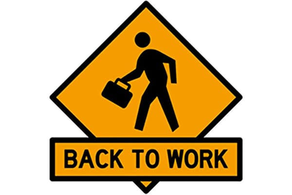 back to work - jobs